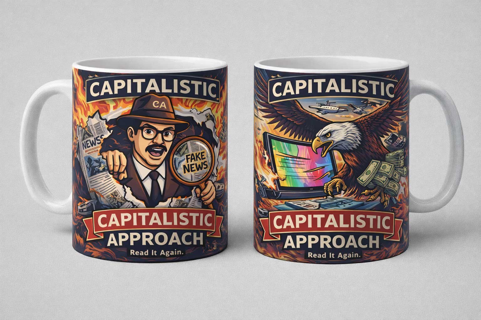 Capitalistic Approach™ Signature Mug Collection – “Read It Again” Series (11oz & 15oz) 2 Capitalistic Approach™ Signature Mug Collection – “Read It Again” Series (11oz & 15oz) - Image 2