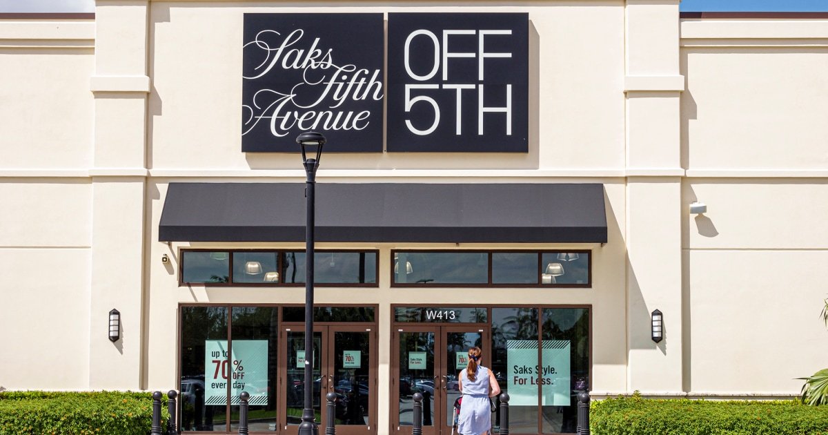 Most Saks OFF 5TH Stores to Shut Down as Part of Bankruptcy Plans