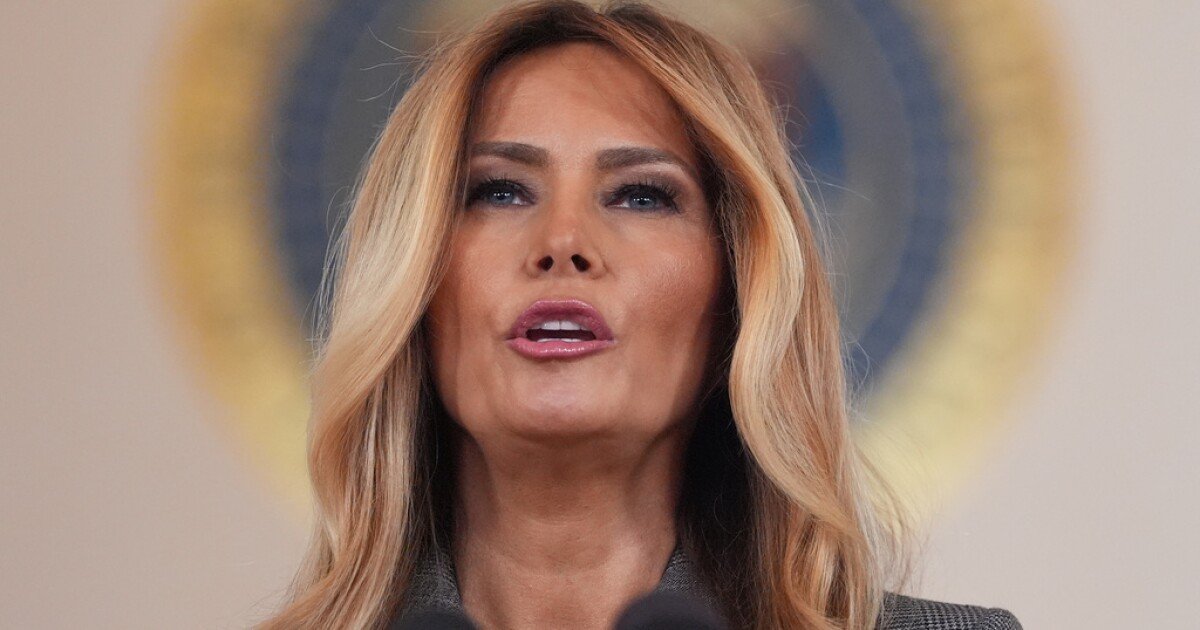 Melania Trump Dismisses Connections to Epstein in White House Speech
