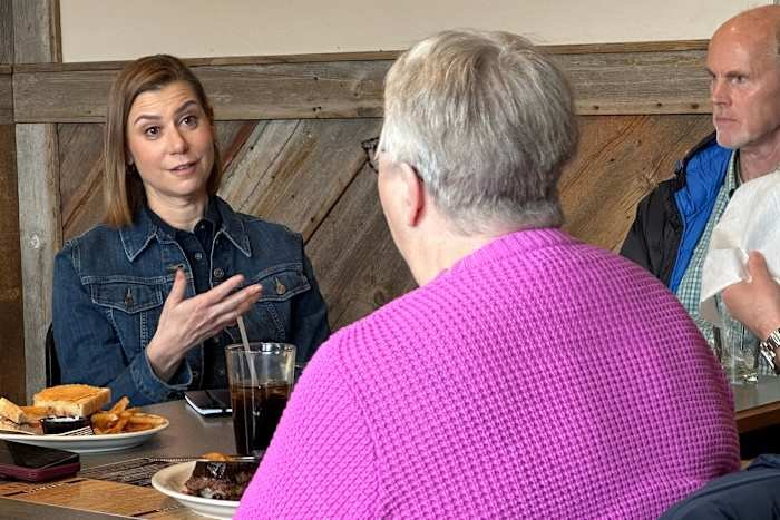 Sen. Elissa Slotkin Engages with Trump Supporters in Iowa During Democratic Campaign