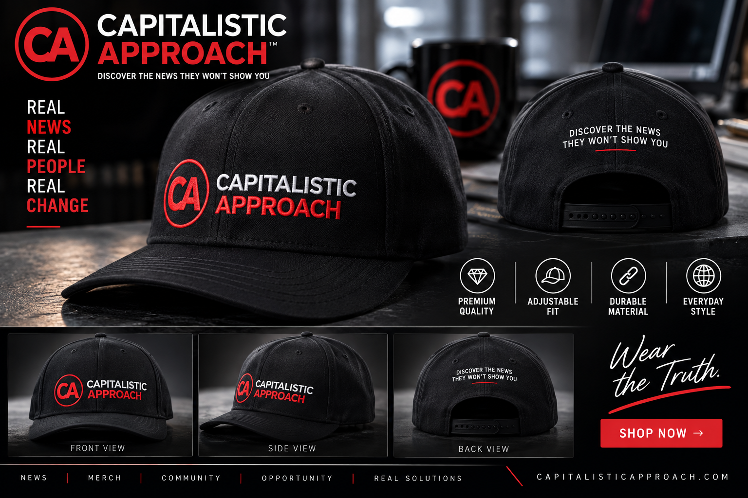 CAPITALISTIC APPROACH™ Signature Hat CAPITALISTIC APPROACH™ Signature Hat
